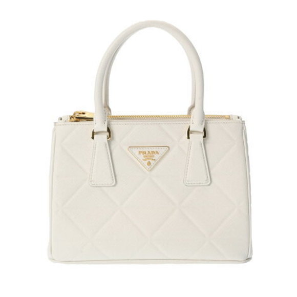 PRADA Galleria Small White Saffiano Bag - Picture 1 of 12
